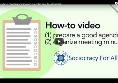 How to make a an agenda and a minutes sheet