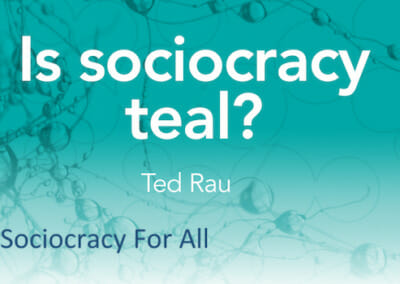 Is sociocracy ‘teal’?
