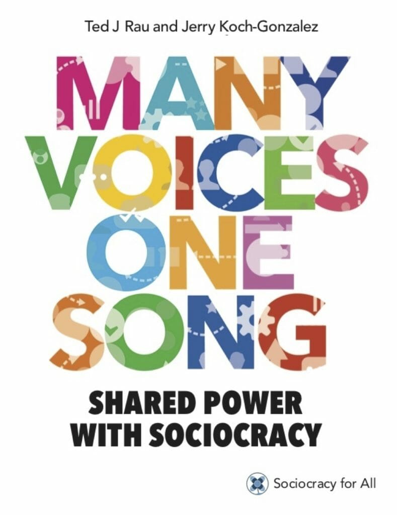 Portada de Many Voices One Song en inglés - Sociocracy For All