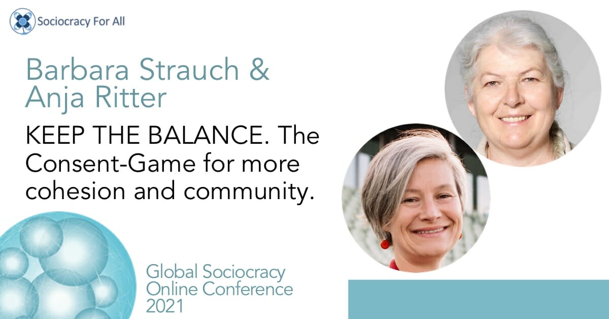 KEEP THE BALANCE The Consent-Game for more cohesion and community (Anja Ritter & Barbara Strauch)