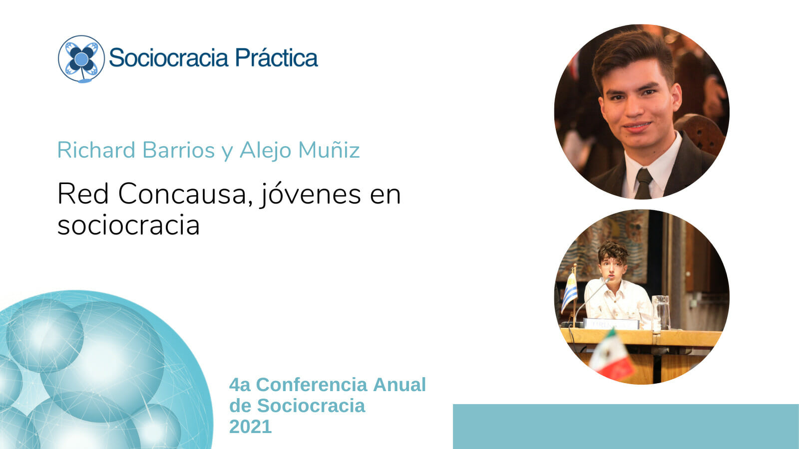 Red Concausa, Jóvenes en Sociocracia (Richard Barrios y Alejo Muñiz)