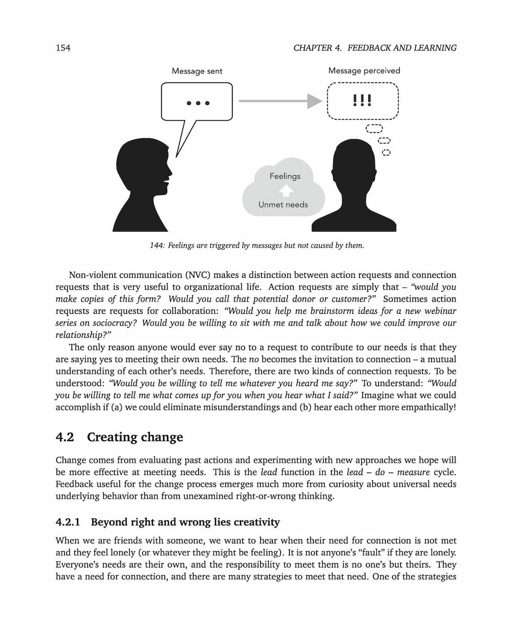 Many Voices One Song - Chapter 4, page 154 - Creating change - feedback and learning - Sociocracy For All