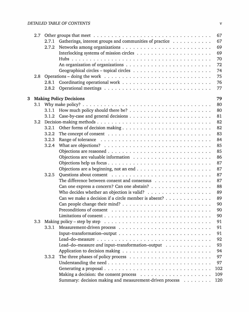 Many Voices One Song - Table of Contents 3 - Sociocracy For All