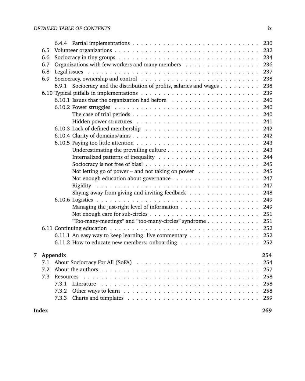 Many Voices One Song - Table of Contents 7 -  - Sociocracy For All