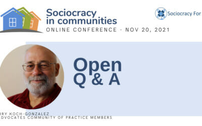 Open Q&A with Jerry Koch-Gonzalez and members of Advocates Community of Practice