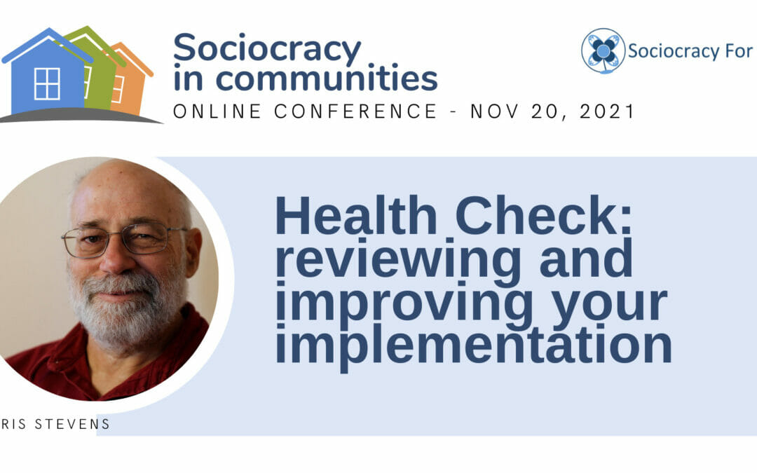 Health Check: reviewing and improving your implementation (Jerry Koch-Gonzalez)