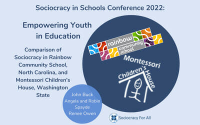 Comparison of Sociocracy in Rainbow Community School, North Carolina, and Montessori Children’s House, Washington State (John Buck, Renee Owen, and Angela and Robin Spayde)