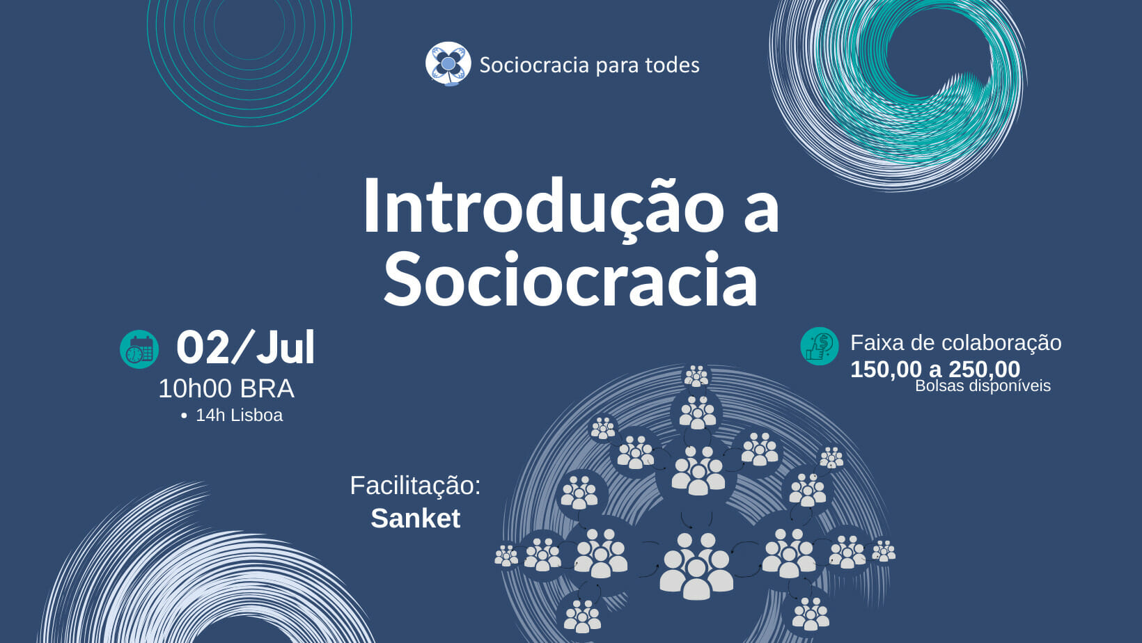 Workshop introdutorio Facebook Cover 1 - Introdução a sociocracia - Sociocracy For All