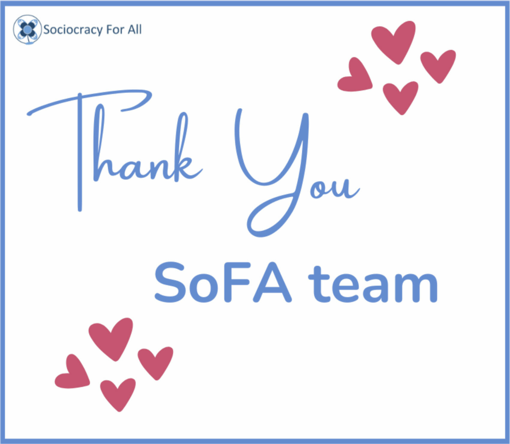 Thank You SoFA team!