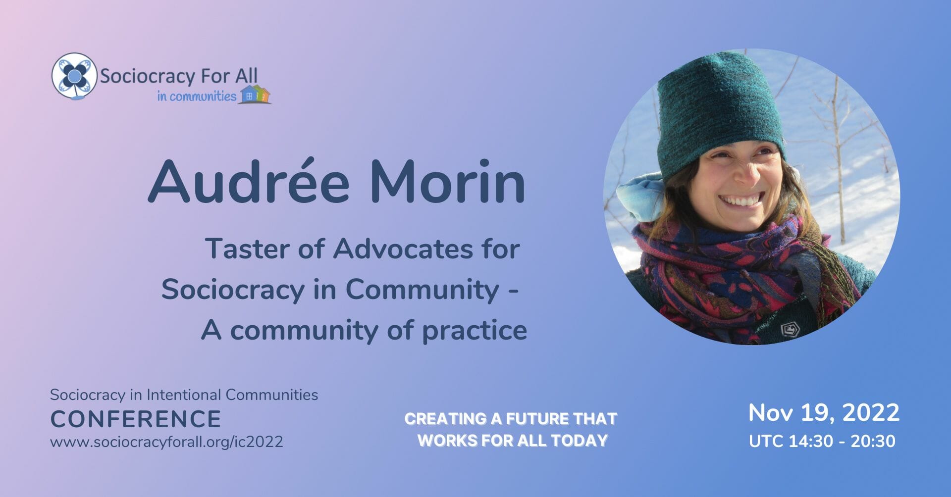 audree morin sociocracy in intentional communities conference 2022 - - Sociocracy For All