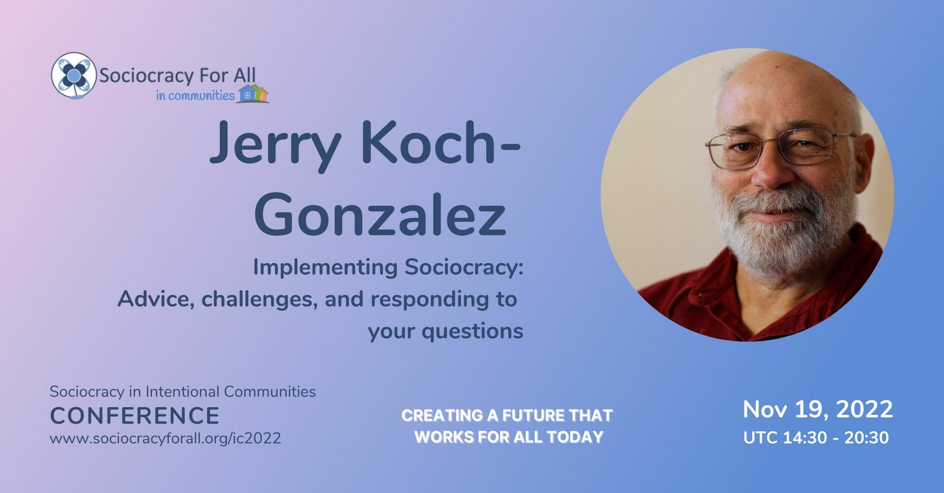 jerry koch gonzalez sociocracy in intentional communities conference 2022 - - Sociocracy For All