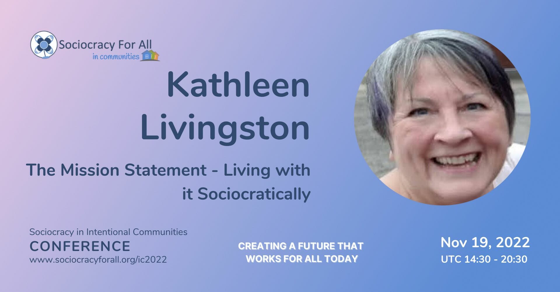 kathleen livingston sociocracy in intentional communities conference 2022 - - Sociocracy For All
