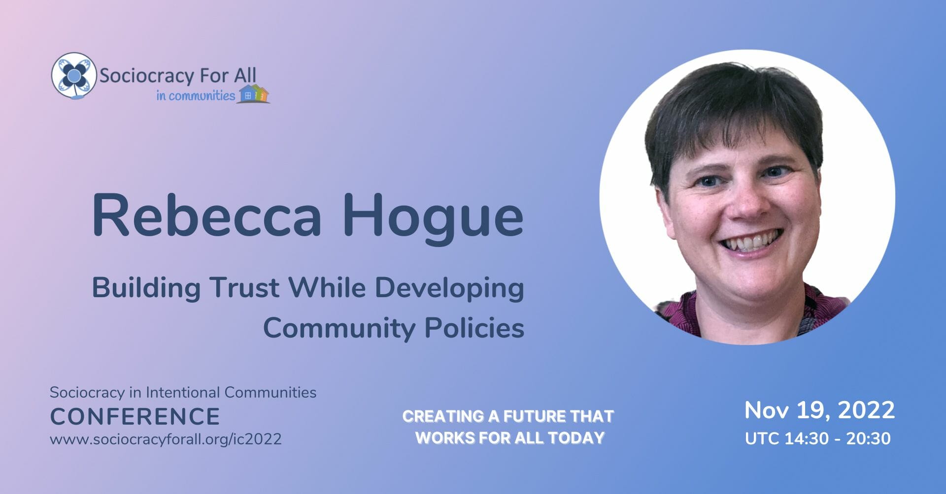 rebecca hogue sociocracy in intentional communities conference 2022 - - Sociocracy For All