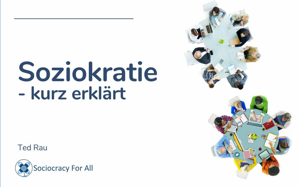 Soziokratie - kurz erklärt - Ted Rau - Picture of German booklet - Sociocracy For All