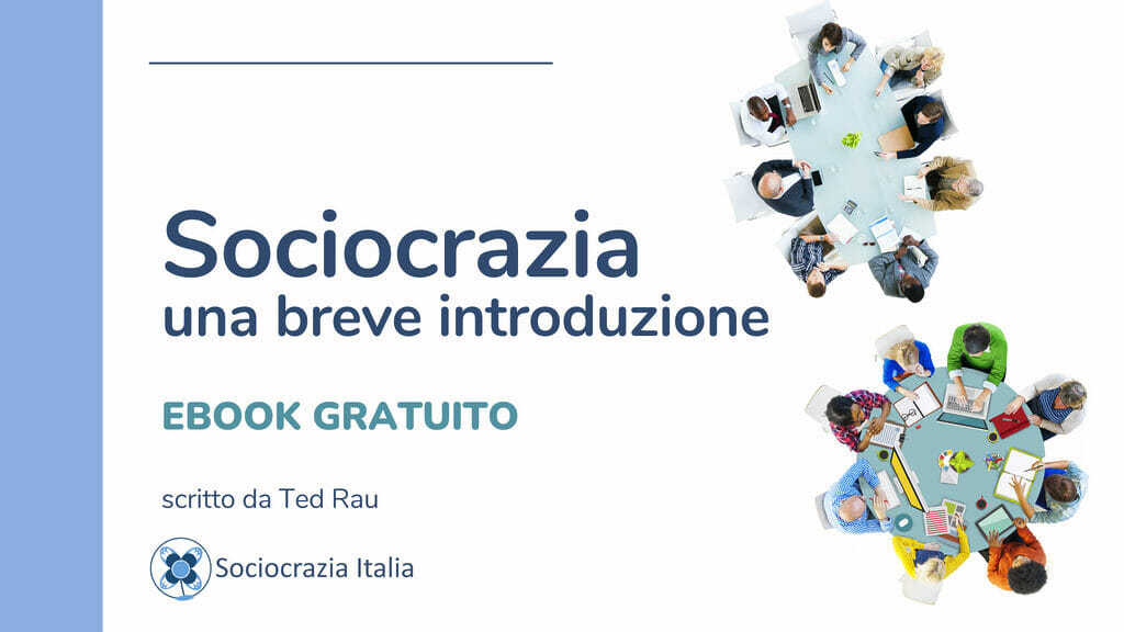 Copertina dell'ebook 'Sociocrazia: Una breve introduzione', una delle risorse gratuite offerte da Sociocrazia Italia