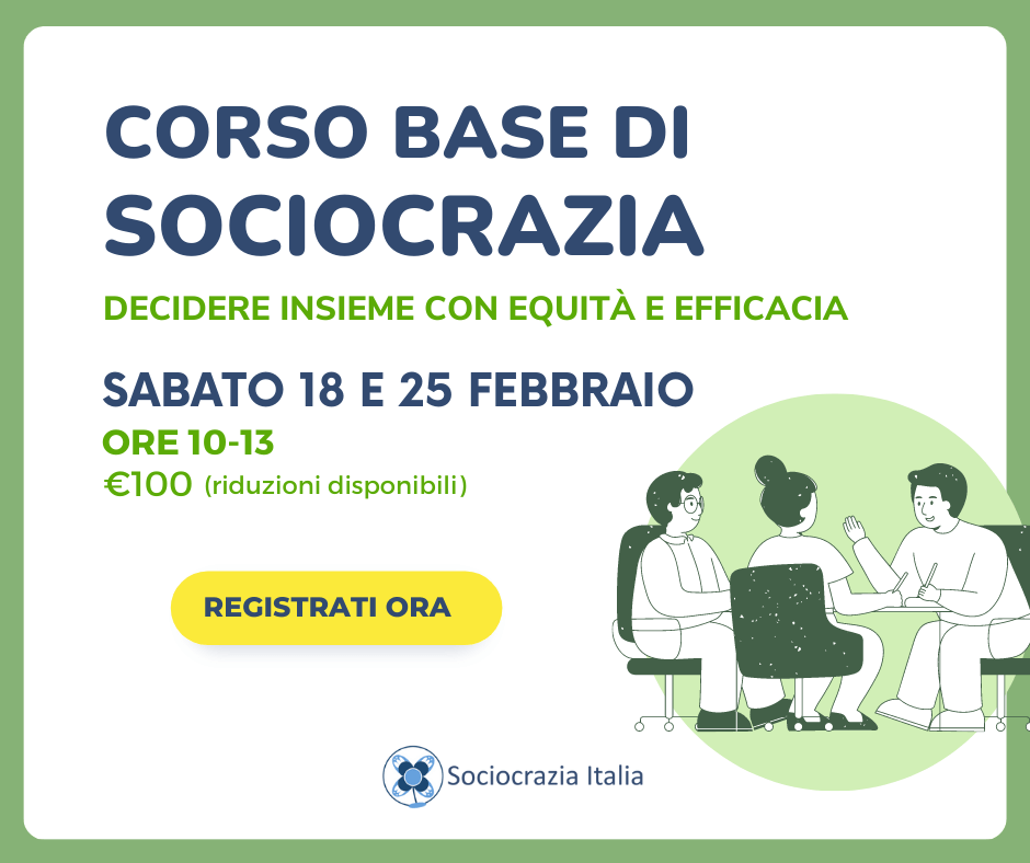 Corso Base di Sociocrazia (febbraio 2023)