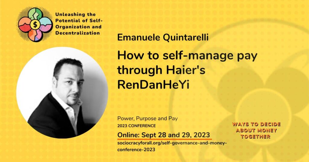 How to self manage pay through Haiers RenDanHeYi 1 - - Sociocracy For All