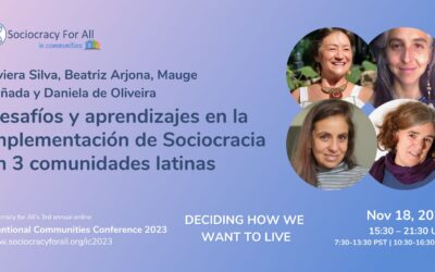 Desafíos y aprendizajes en la implementación de sociocracia en 3 comunidades latinas