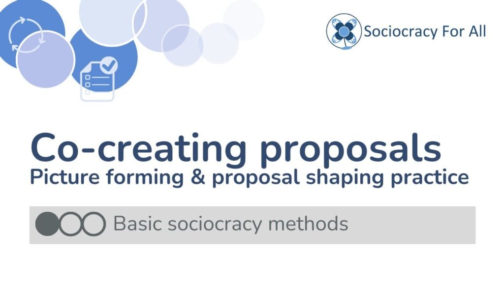 Picture forming Basic classes - Sociocracy,Meetings,Inclusion,Effective - Sociocracy For All