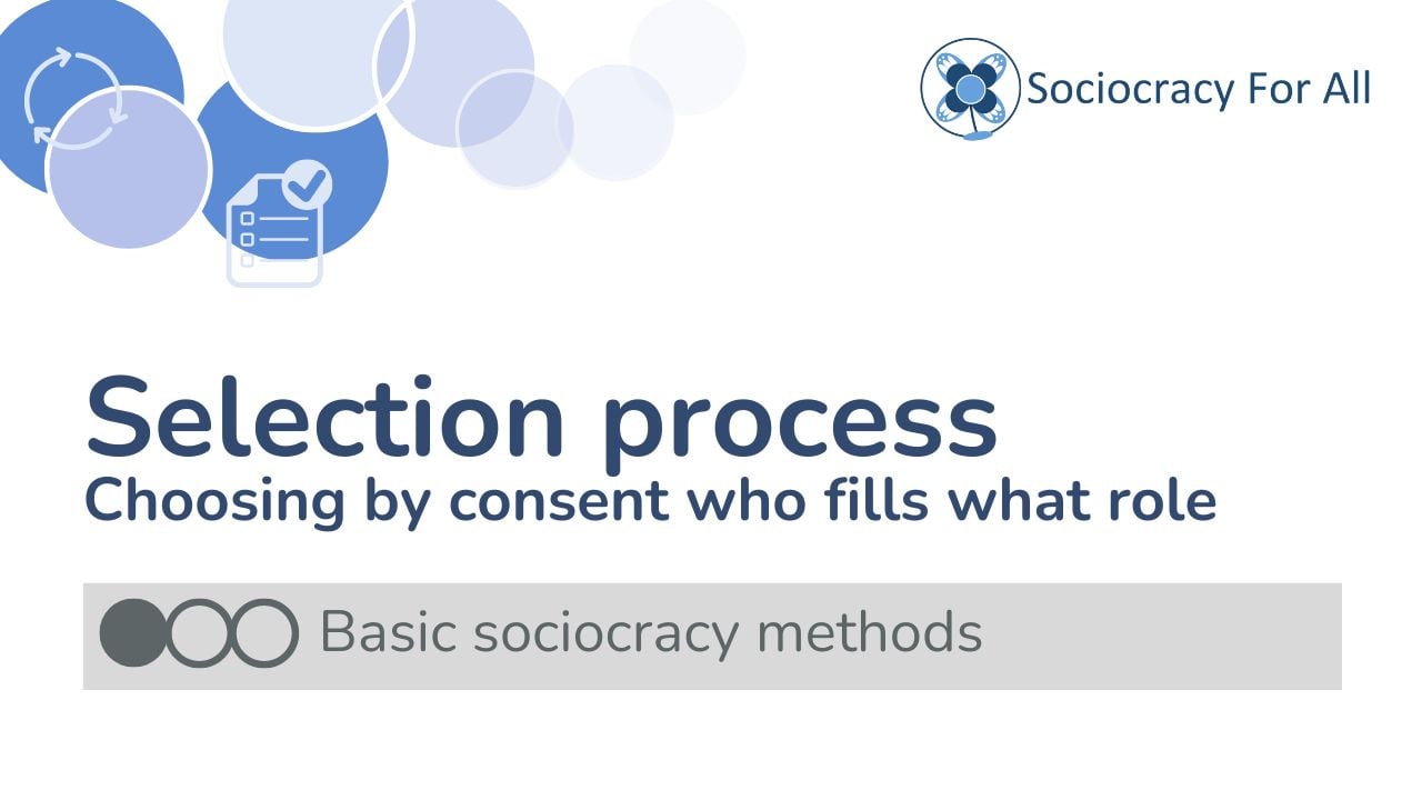 Selections class - - Sociocracy For All