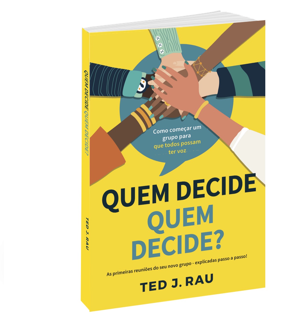 Cover mockup2 Portuguese - quem decide quem decide, quem decide quem decide livro - Sociocracy For All