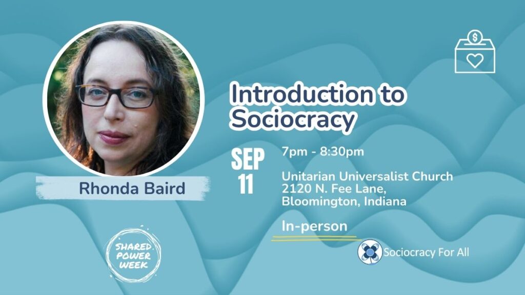 Introduction to Sociocracy - Shared Power Week