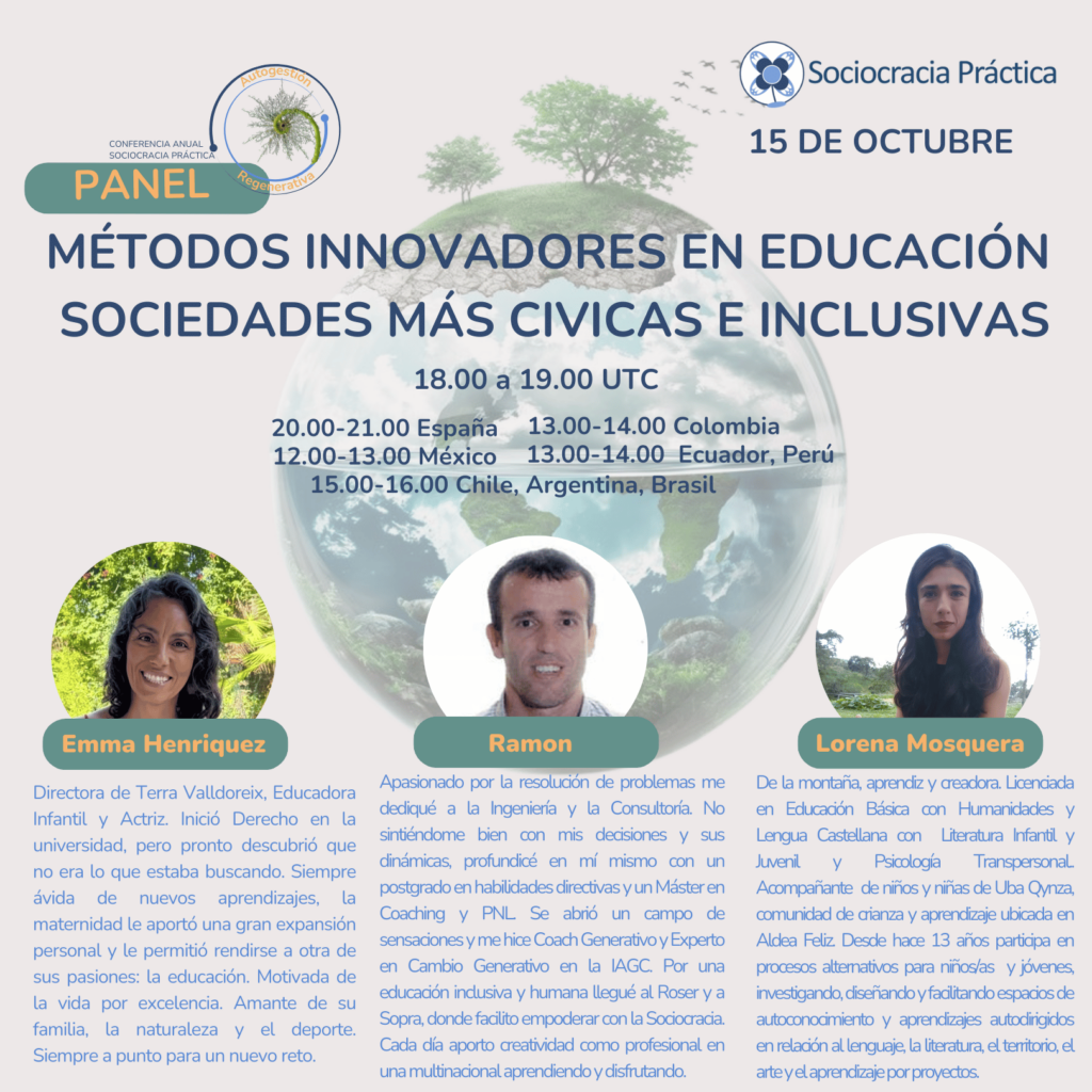 Métodos innovadores en educación sociedades más civicas e inclusivas- conferencia Sopra 2024