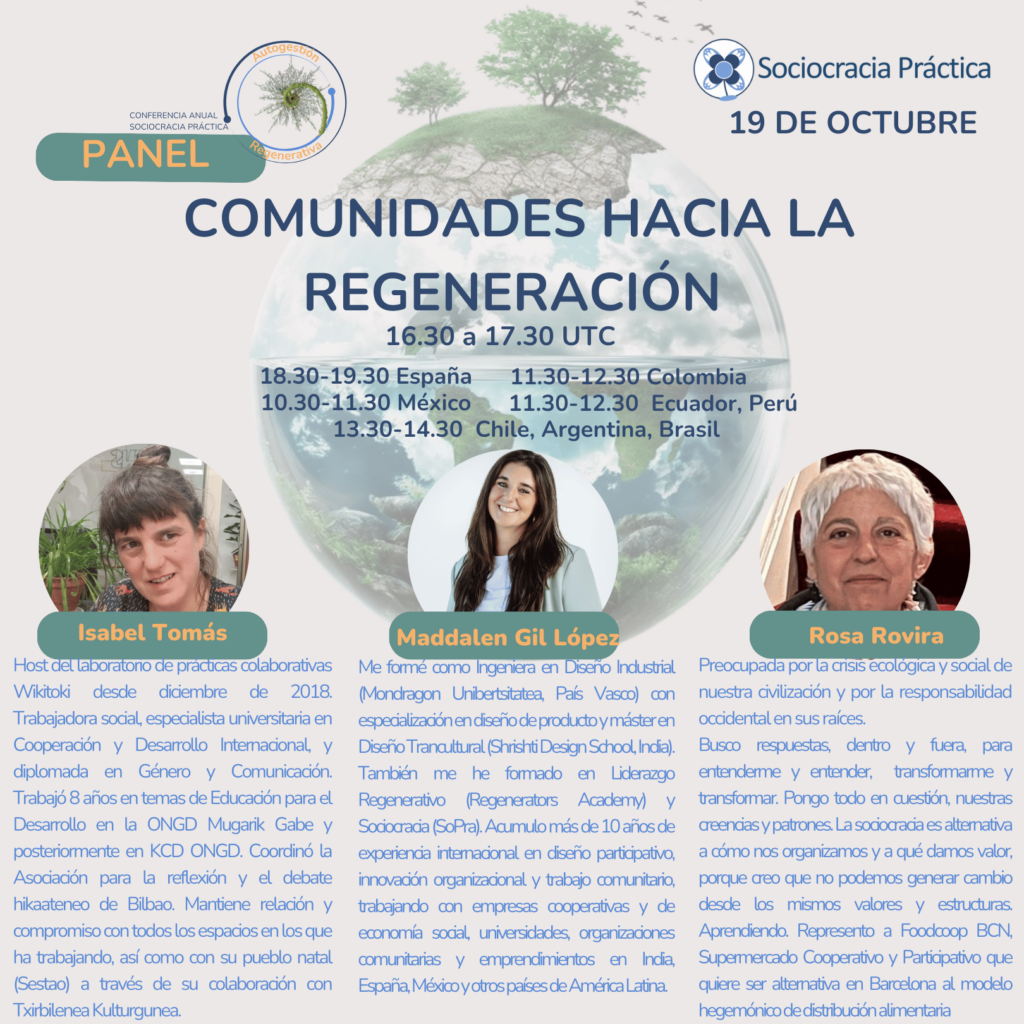 comunidades hacia la regeneración - conferencia Sopra 2024