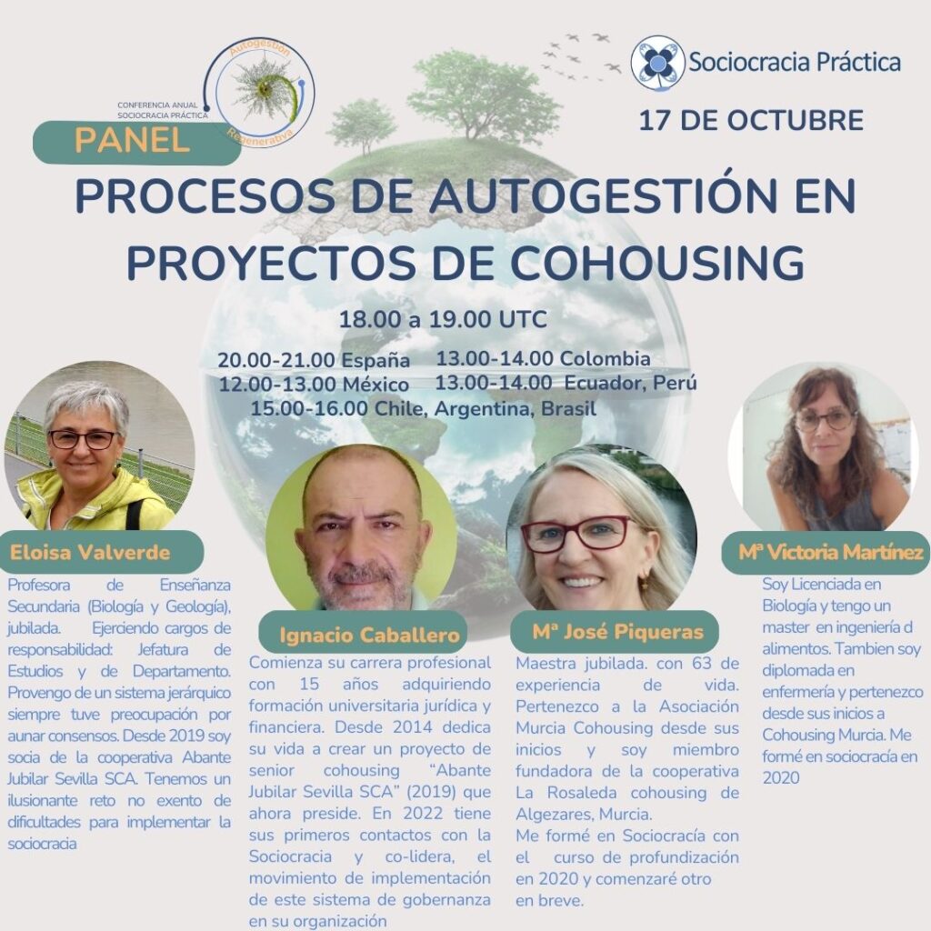 procesos de autogestion en proyectos de cohousing conferencia Sopra 2024 nuevo cartel - conferencia anual,conferencia sociocracia,conferencia sopra - Sociocracy For All