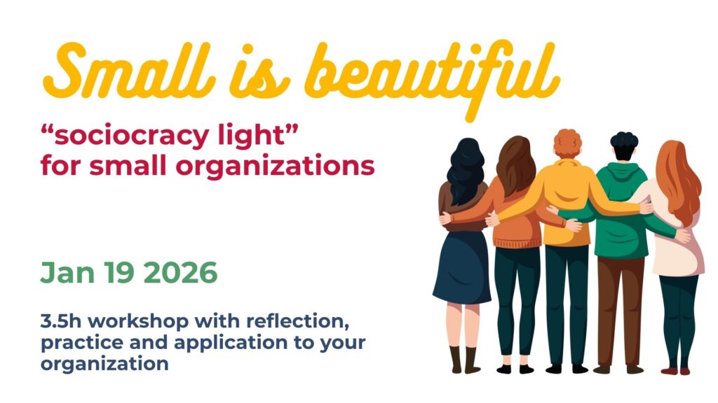 Small is Beautiful: “Sociocracy light” for small organizations